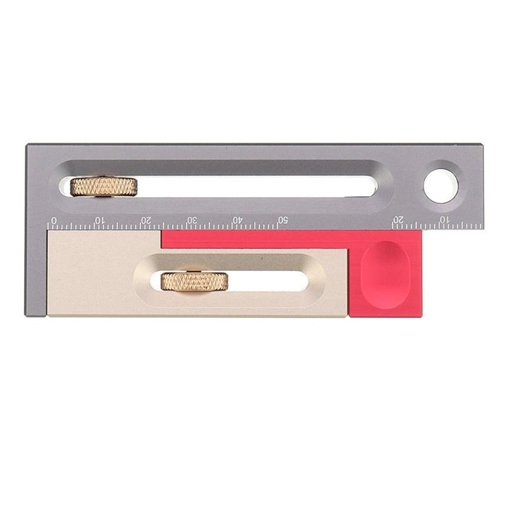 HONGDUI JF06 Woodworking Table Saw Slot Regulator, Mortise Tenon Tool Movable Measuring Block