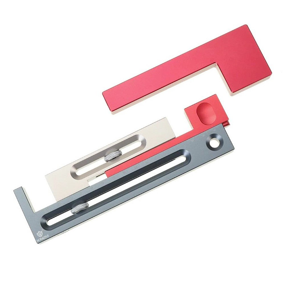 HONGDUI JF15 Kerfmaker Table Saw Slot Regulator, Mortise Tenon Tool Woodworking Movable Measuring Block - Large