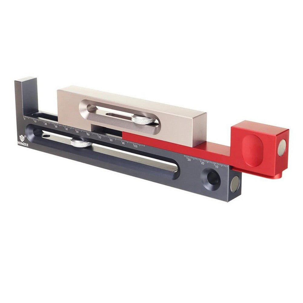 HONGDUI JF15 Kerfmaker Table Saw Slot Regulator, Mortise Tenon Tool Woodworking Movable Measuring Block - Large