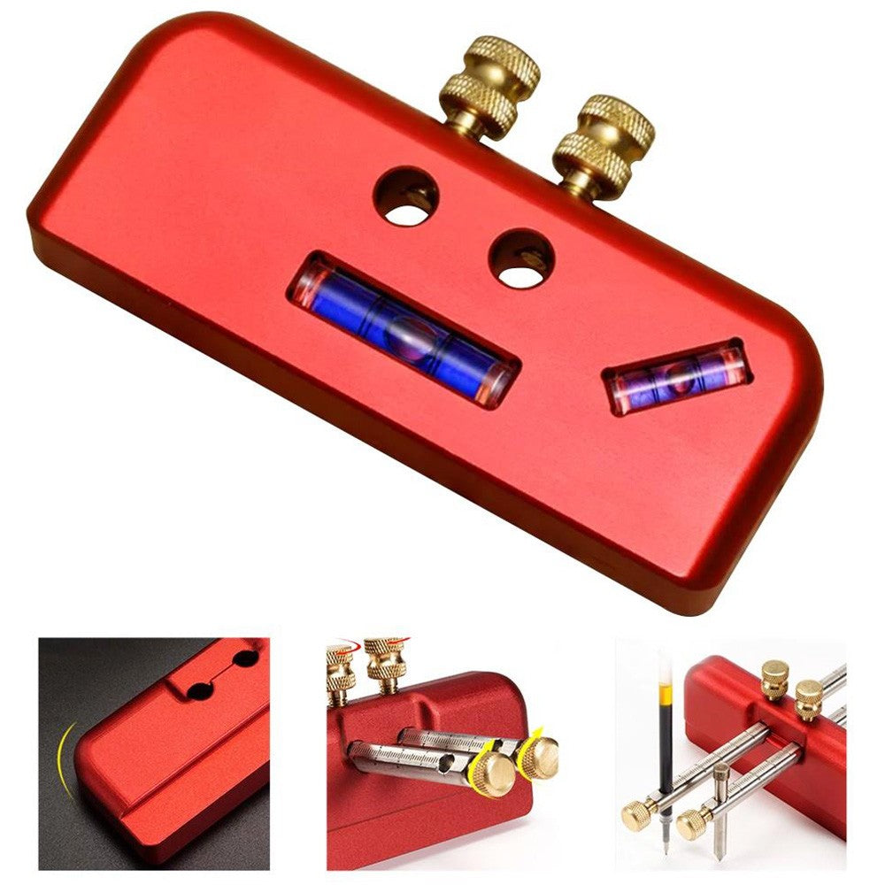 HONGDUI SG01 Woodworking Double Rod Scraper, Mortise Gauge, Aluminum Alloy