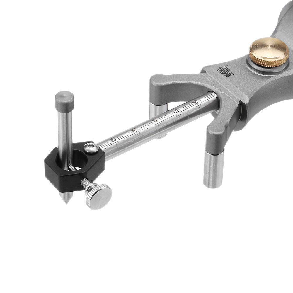 HONGDUI YH10 Woodworking Linear Arc Scriber, Adjustable Precision Parallel Line Circle Drawing Tool