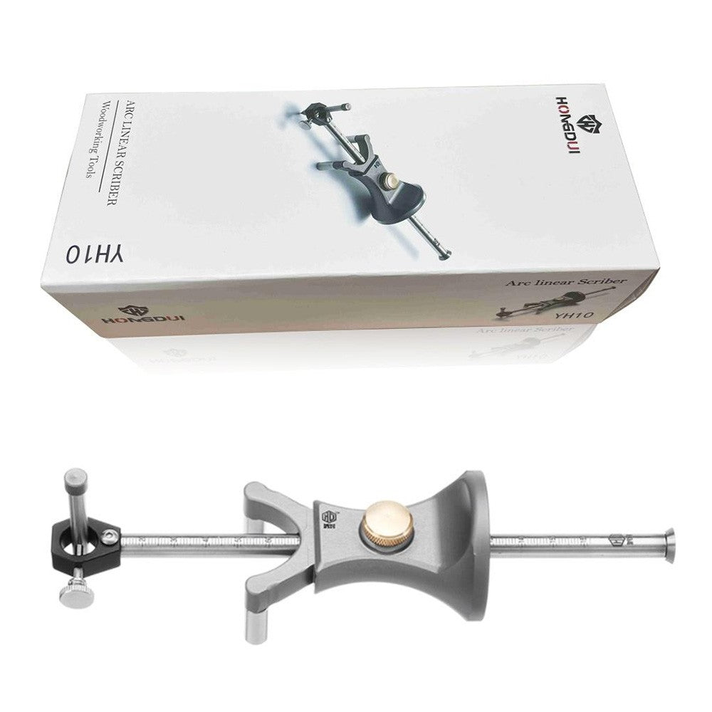 HONGDUI YH10 Woodworking Linear Arc Scriber, Adjustable Precision Parallel Line Circle Drawing Tool