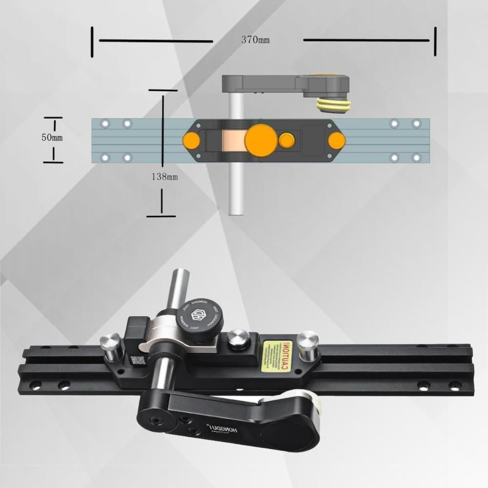 HONGDUI YL08 2pcs Woodworking Assembly Table Saw Cutting Press Stock Push Guide