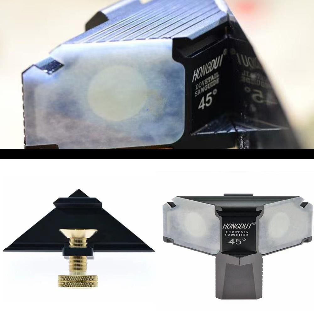 HONGDUI YW09-45 Woodworking 45 Degrees Miter Cut Dovetail Magnetic Saw Guide