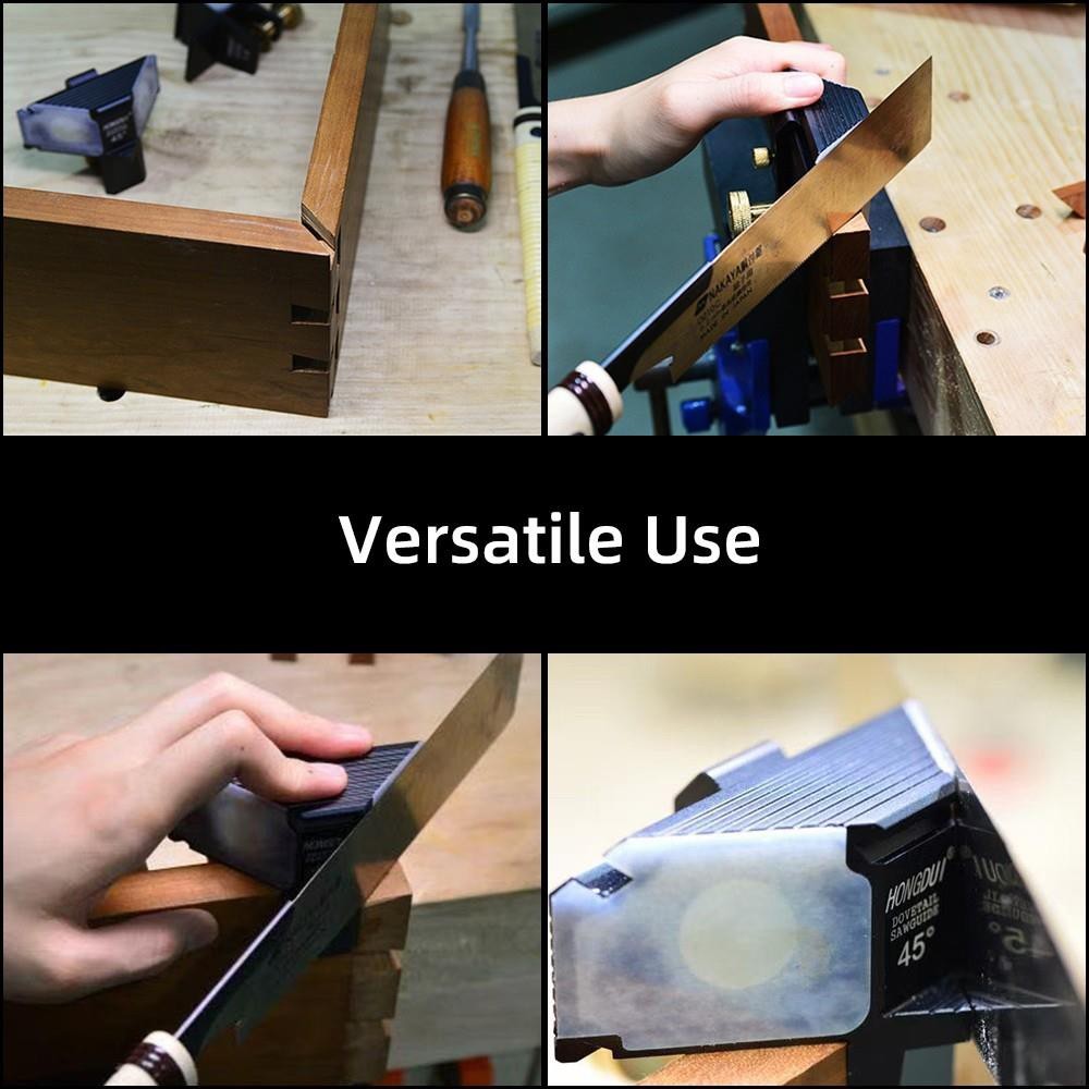 HONGDUI YW09-45 Woodworking 45 Degrees Miter Cut Dovetail Magnetic Saw Guide