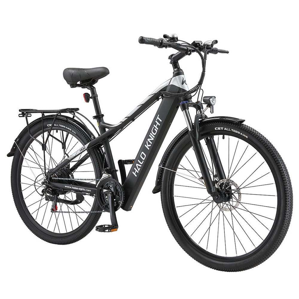 Halo Knight H02 Electric Bike, 750W Brushless Motor, 48V 16Ah Battery, 29*2.1-inch Tires, 50km/h Max Speed, 60km Max Range, Shimano 21 Speed, Mechanical Disc Brake - Black