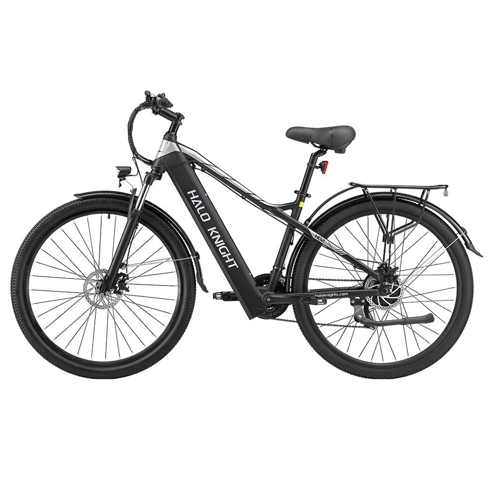 Halo Knight H02 Electric Bike, 750W Brushless Motor, 48V 16Ah Battery, 29*2.1-inch Tires, 50km/h Max Speed, 60km Max Range, Shimano 21 Speed, Mechanical Disc Brake - Black
