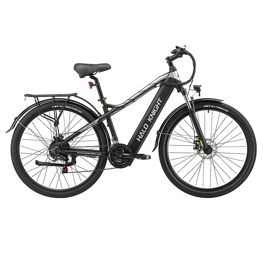 Halo Knight H02 Electric Bike, 750W Brushless Motor, 48V 16Ah Battery, 29*2.1-inch Tires, 50km/h Max Speed, 60km Max Range, Shimano 21 Speed, Mechanical Disc Brake - Black