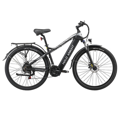 Halo Knight H02 Electric Bike, 750W Brushless Motor, 48V 16Ah Battery, 29*2.1-inch Tires, 50km/h Max Speed, 60km Max Range, Shimano 21 Speed, Mechanical Disc Brake - Black