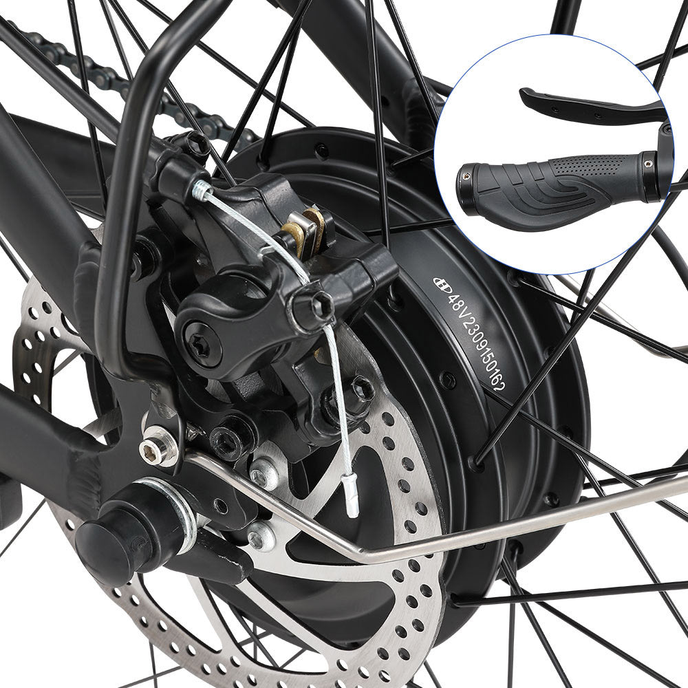 Halo Knight H02 Electric Bike, 750W Brushless Motor, 48V 16Ah Battery, 29*2.1-inch Tires, 50km/h Max Speed, 60km Max Range, Shimano 21 Speed, Mechanical Disc Brake - Black