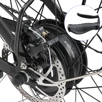 Halo Knight H02 Electric Bike, 750W Brushless Motor, 48V 16Ah Battery, 29*2.1-inch Tires, 50km/h Max Speed, 60km Max Range, Shimano 21 Speed, Mechanical Disc Brake - Black