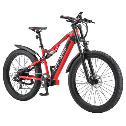 Halo Knight H03 Electric Bike, 1000W Motor, 48V 19.2Ah Battery, 27.5*3.0-inch Tire, 50km/h Max Speed, 90km Max Range, Hydraulic Brakes, Shimano 7-speed - Red