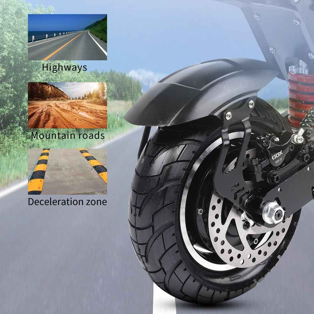 Halo Knight T108 Electric Scooter 10 inch Road Tire Dual 1000W Motor 65km/h Max Speed 52V 28.8Ah Battery 60km Max Range 150kg max load Hydraulic Brake IPX4 Waterproof - Black