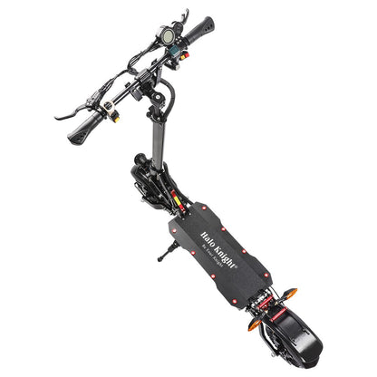 Halo Knight T108 Electric Scooter 10 inch Road Tire Dual 1000W Motor 65km/h Max Speed 52V 28.8Ah Battery 60km Max Range 150kg max load Hydraulic Brake IPX4 Waterproof - Black