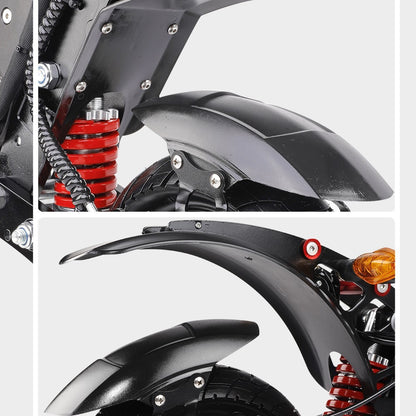 Halo Knight T108 Electric Scooter 10 inch Road Tire Dual 1000W Motor 65km/h Max Speed 52V 28.8Ah Battery 60km Max Range 150kg max load Hydraulic Brake IPX4 Waterproof - Black