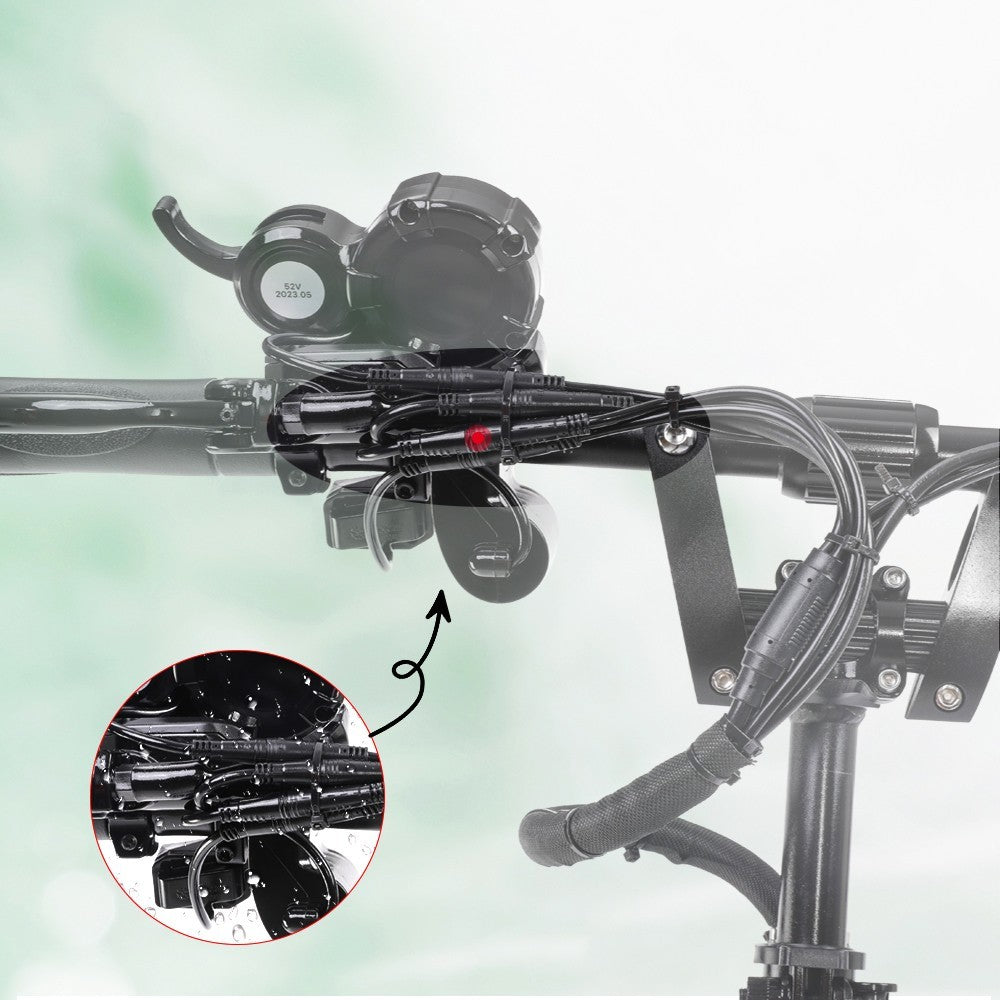 Halo Knight T108 Electric Scooter 10 inch Road Tire Dual 1000W Motor 65km/h Max Speed 52V 28.8Ah Battery 60km Max Range 150kg max load Hydraulic Brake IPX4 Waterproof - Black