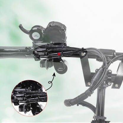 Halo Knight T108 Electric Scooter 10 inch Road Tire Dual 1000W Motor 65km/h Max Speed 52V 28.8Ah Battery 60km Max Range 150kg max load Hydraulic Brake IPX4 Waterproof - Black