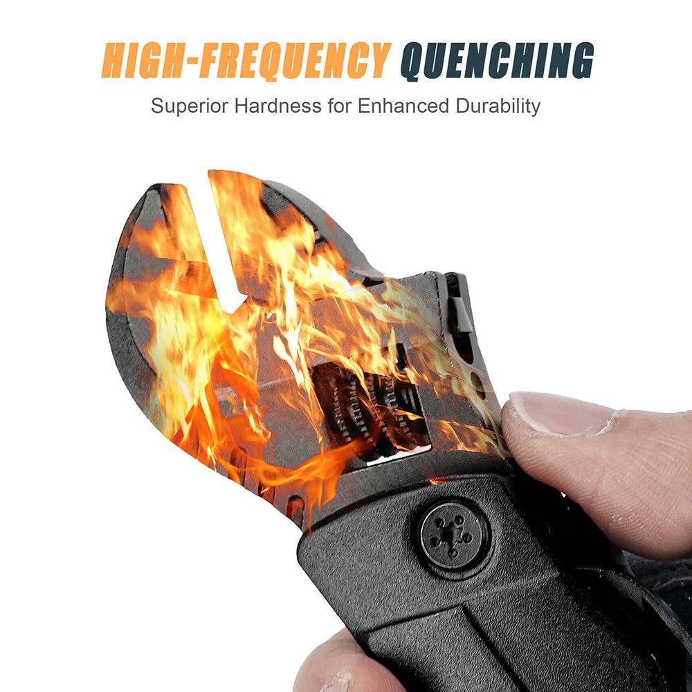 Hanboost M2 19 In 1 Multitool Wrench, Multipurpose Camping Gear, Pocket Size EDC Gadget, Adjustable Wrench with Pliers, Wire Cutter, Cutting Saw, Bottle Opener for Maintenance, Camping and DIY, Gift