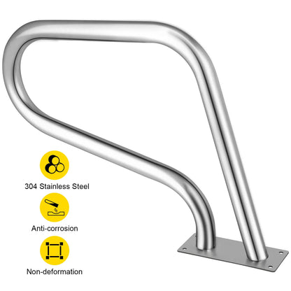 VEVOR 30-55"x22-32" madlo pro bazén s 4ft krytem rukojeti Humanizovaný design a vrták M8 Zábradlí k bazénu Žebřík na schodiště