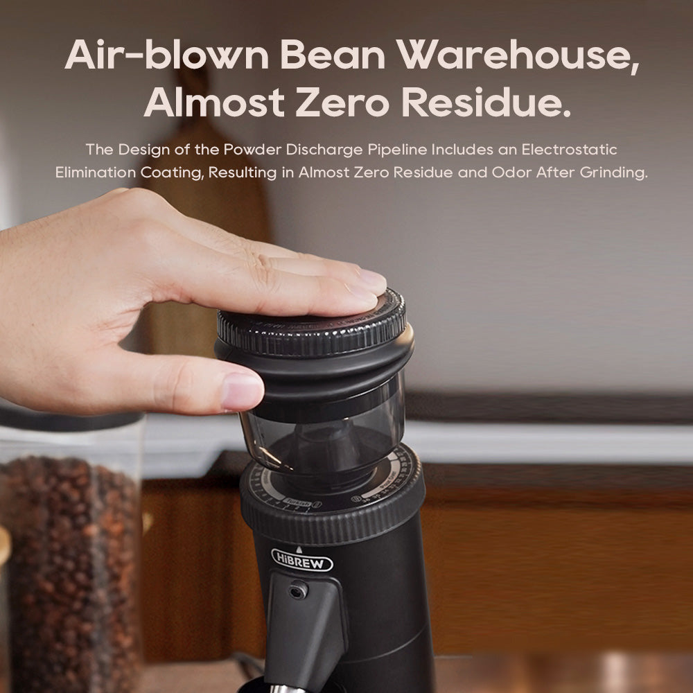 HiBREW G5 Electric Coffee Grinder, 48mm Conical Burr, 36 Gears Grinding Adjustable, for Espresso/Turkish/Pour Over/Mocca/Drip Coffee