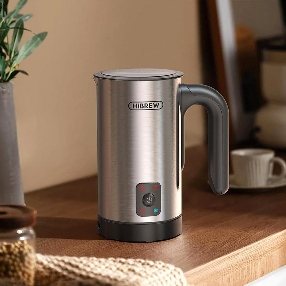 HiBREW M3A 4 in 1 Milk Frother, Fully Automatic Milk Warmer, Cold/Hot Frothing, 130ml Frothing Capacity, 300ml Heat Milk Capacity
