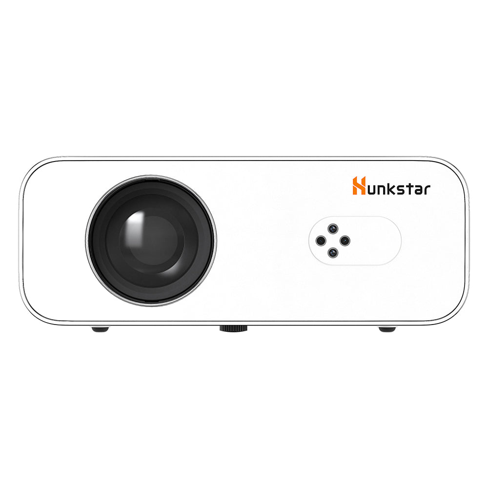 Hunkstar P3 1000 ANSI Android Projector, Native 1080P, 4K Decoding, HDR10, Auto-Keystone Correction &amp; Auto Focus, Android 9.0, Bluetooth 5.0, WiFi 6, 2*5W Speakers