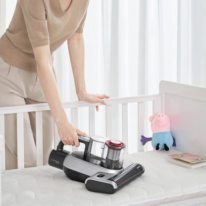 JIMMY BD7 Pro Cordless Double Cup Anti-Mite Vacuum Cleaner, 250W 6Kpa, Bed Vacuum Cleaner, Smart Dust Sensor UV &amp; Ultrasound Technology, Negative Ion Function, 30Mins Runtime, LED Display