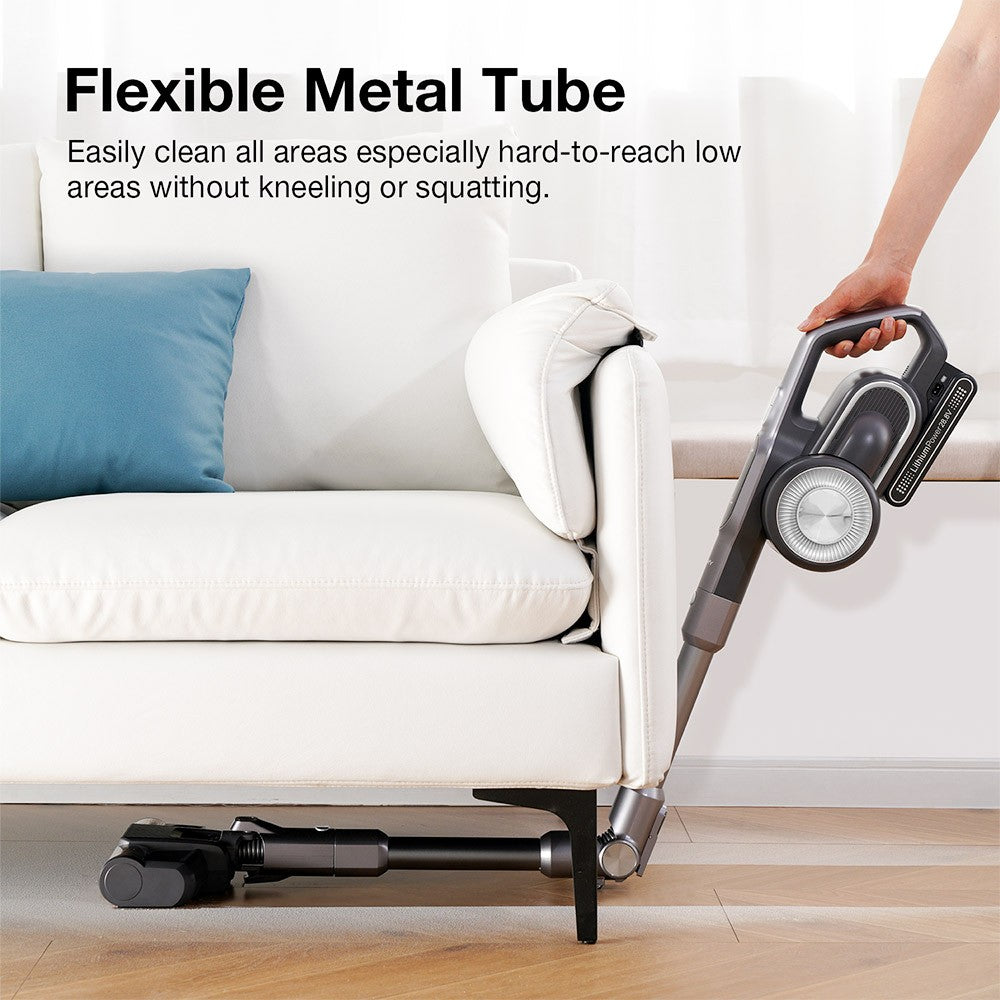 JIMMY H10 Flex Mopping Version Handheld Cordless Vacuum Cleaner, 245AW 26Kpa Suction, Intelligent Dust Sensor, Auto Power Adjust, 2500mAh Battery, 80Mins Runtime, 0.6L Dust Cup, With LED Headlights
