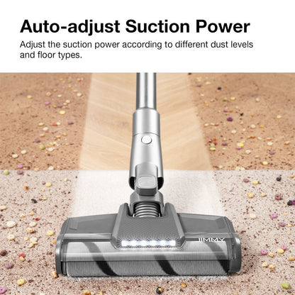 JIMMY H10 Flex Mopping Version Handheld Cordless Vacuum Cleaner, 245AW 26Kpa Suction, Intelligent Dust Sensor, Auto Power Adjust, 2500mAh Battery, 80Mins Runtime, 0.6L Dust Cup, With LED Headlights