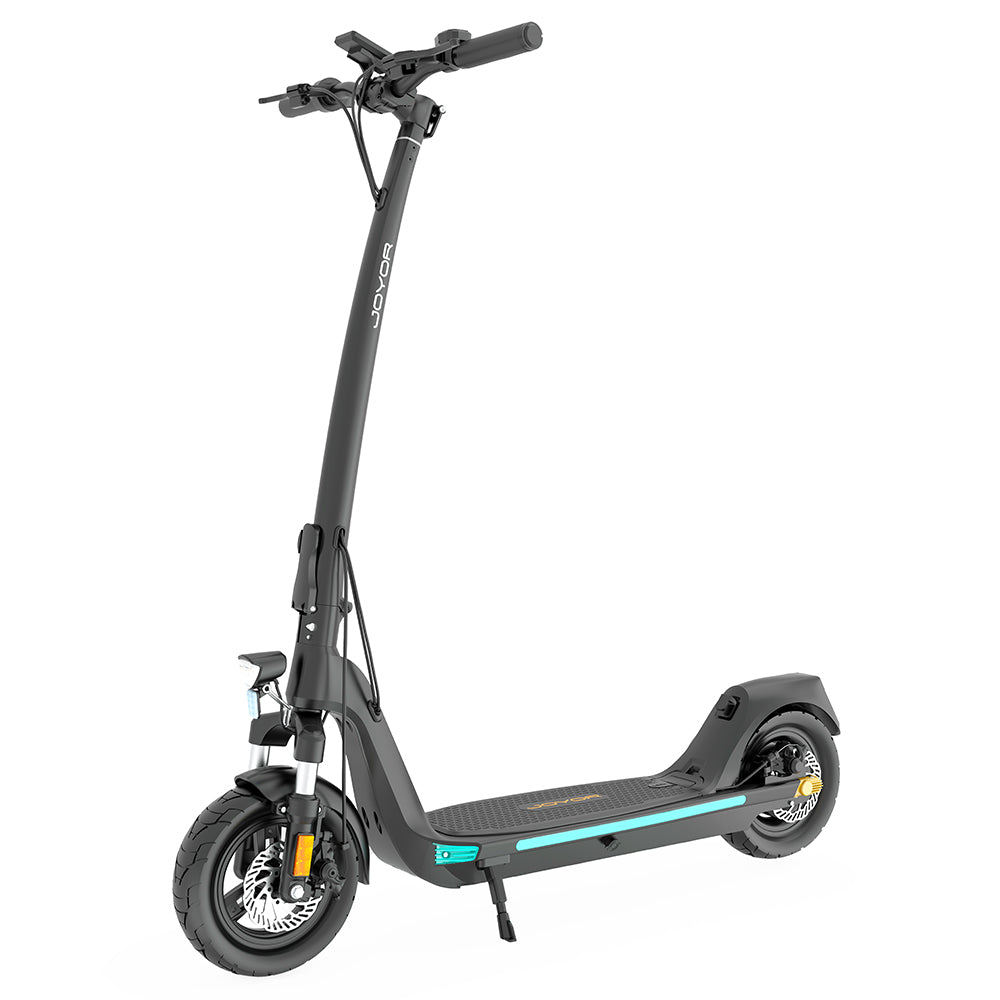 JOYOR C10 Electric Scooter, 500W Motor, Removable 48V 10.4Ah Battery, 10 Inch Tire, 40km/h Max Speed, 30-40km Max Range, 120kg Max Load, Dual Disc Brake NFC Lock - Black