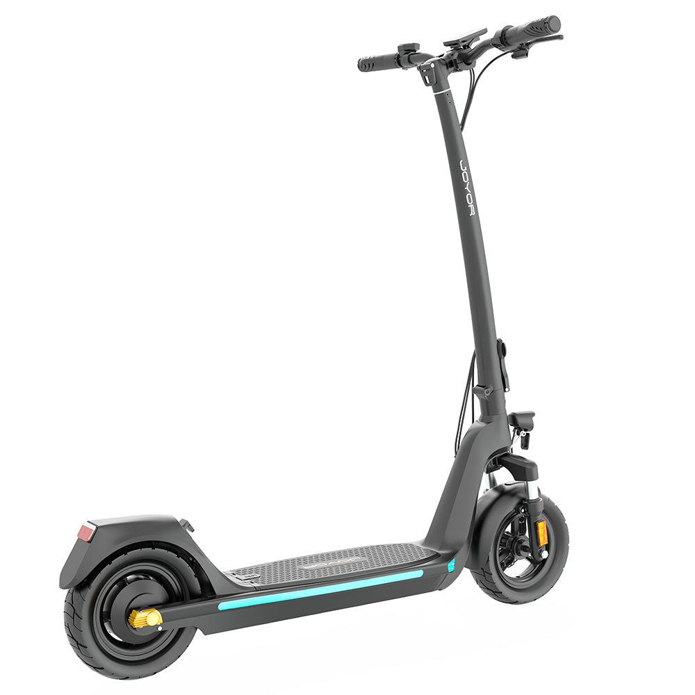 JOYOR C10 Electric Scooter, 500W Motor, Removable 48V 10.4Ah Battery, 10 Inch Tire, 40km/h Max Speed, 30-40km Max Range, 120kg Max Load, Dual Disc Brake NFC Lock - Black