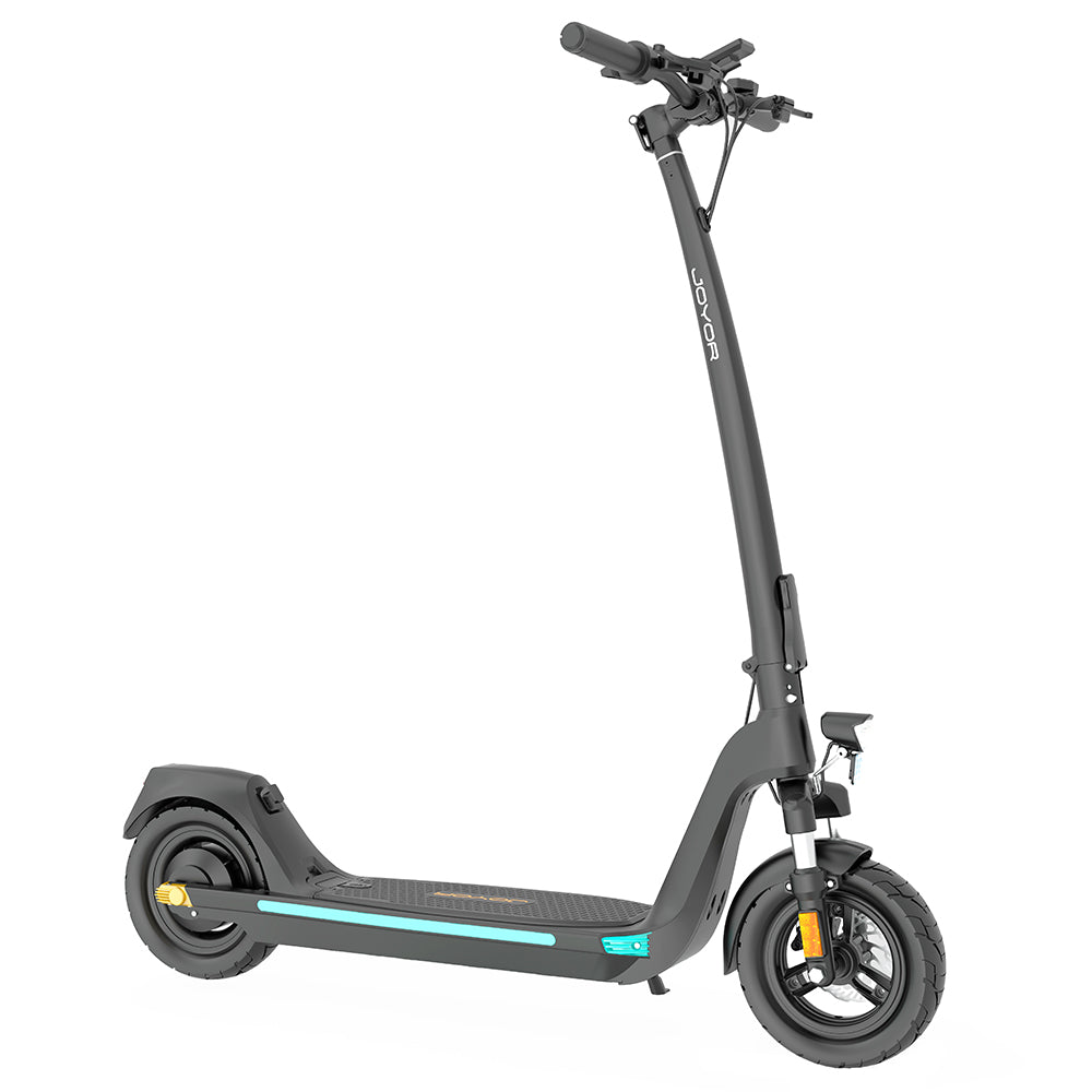 JOYOR C10 Electric Scooter, 500W Motor, Removable 48V 10.4Ah Battery, 10 Inch Tire, 40km/h Max Speed, 30-40km Max Range, 120kg Max Load, Dual Disc Brake NFC Lock - Black