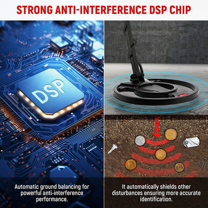 KAIWEETS EXPLORER X I Metal Detector, 6 Detection Modes, LCD Screen, Adjustable Long Stem, IP68 Waterproof Coil