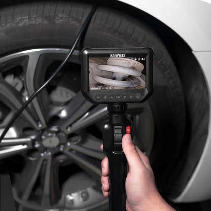 KAIWEETS KBA01 Two-Way Articulating Borescope, 210&#176; Rotatable Camera, 8 LED Lights, 4.3inch Display, 1920*1080P, IP67 Waterproof