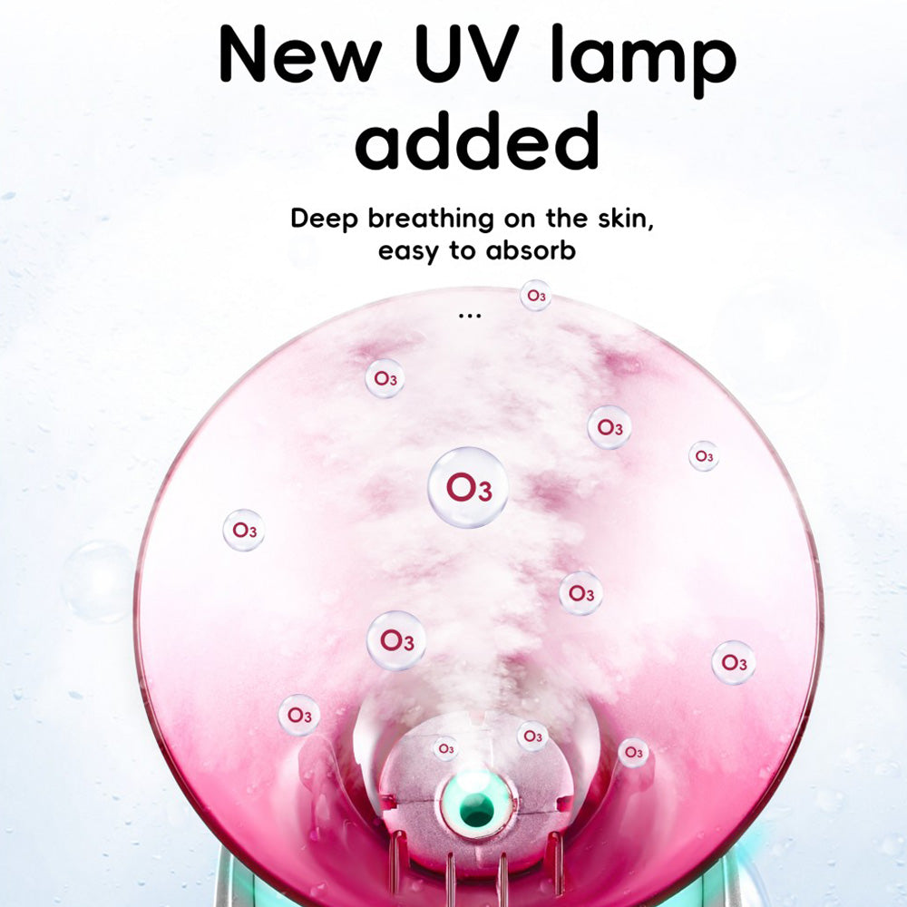 KSKIN KD2331A Hot Mist Ionic Facial Steamer, Aromatherapy Home Skin Humidifier, Warm and Hot Spraying, Ion Spray Penetration - EU Plug