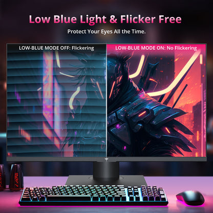 KTC H27P22S 27-inch Gaming Monitor, 3840x2160 UHD AUO 7.0 FAST IPS Panel, HDR400, 160Hz Refresh Rate, 1ms Response Time, 132%sRGB, Compatible with FreeSync and G-SYNC, Low-blue Light, 2*HDMI2.1 2*DP1.4 1*USB2.0, Adjustable Stand &amp; Support VESA Mount