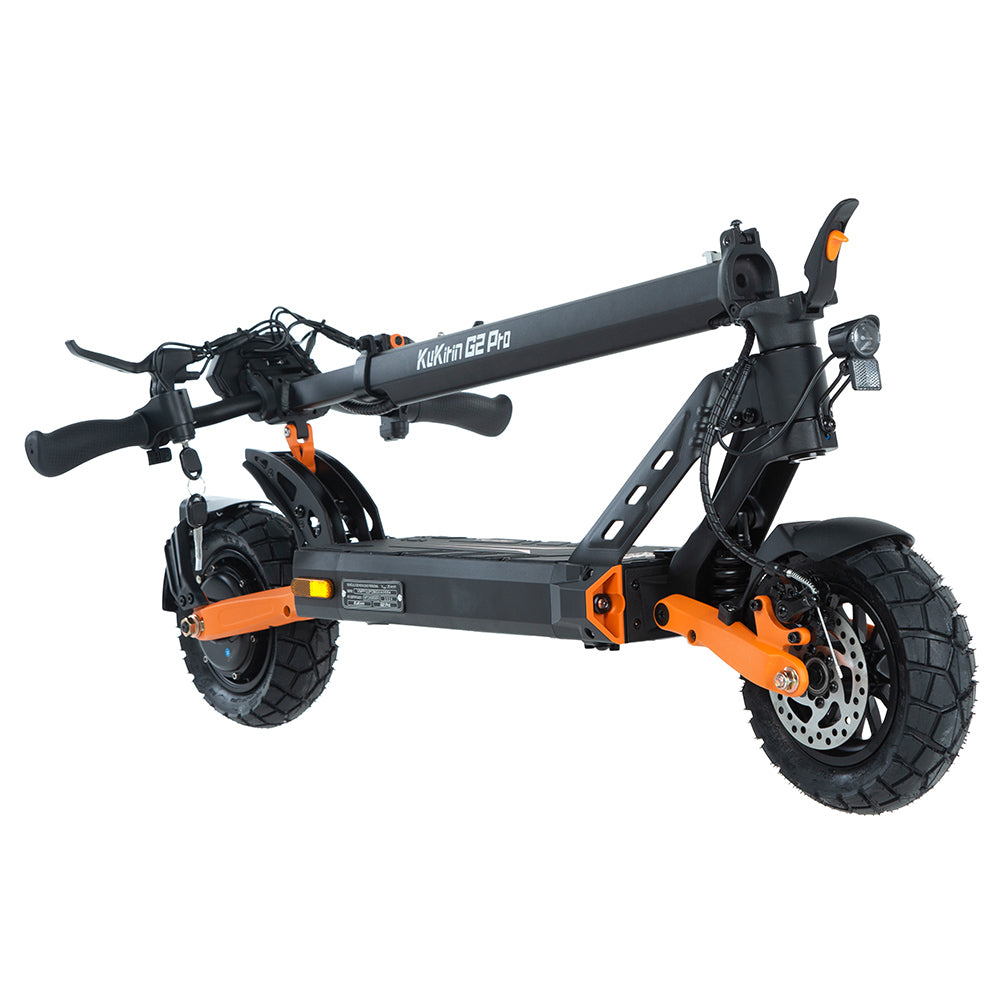 KuKirin G2 Pro (VMP) Electric Scooter, 500W Motor, 48V 15.6Ah Battery, 9 inch Vacuum Tire, 25km/h Max Speed, 65km Range, Front &amp; Rear Disc Brakes, Spring Shock Adsorption