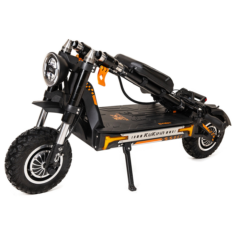 KuKirin G4 Max Off-road Electric Scooter, 1600W*2  Dual Motor 86km/h Max Speed 12-inch Tire 60V 35.2Ah 2112Wh Removable Battery 95km Range Hydralic Brake 38&#176; climb 8 Light system Hydraulic damping absorption IP54 Waterproof