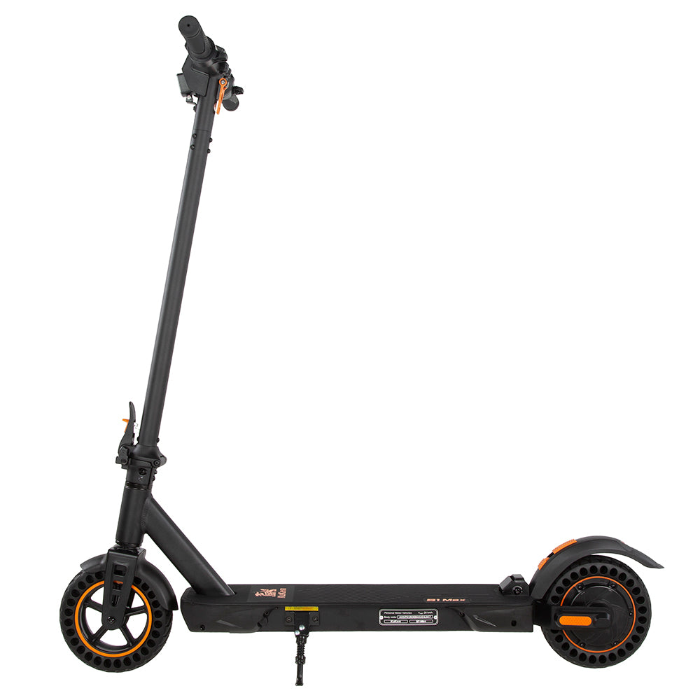 KuKirin S1 Max Foldable Electric Scooter, 350W Motor, 36V 10.4Ah Battery, 8-inch Tires, Taillight 39km Range, Spring Shock Absorption, Big Display, 15-degree slope, IP54 Waterproof Safety folding buckle