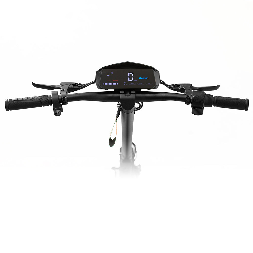 Kukirin G2 Foldable Electric Scooter 2025 Upgrade 800W Motor 48V 15Ah Battery 10-inch Tire 45km/h Max Speed 55km Range Touchscreen Display Disc Brake 7 Light System - Black
