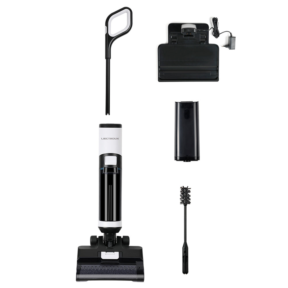 Liectroux i7 Pro Cordless Wet Dry Vacuum Cleaner, 14000Pa Suction, Self-Cleaning, Self-Drying, 600ml Clean Water Tank, 35 Mins Runtime, LED Display, Voice Control, Low Noise