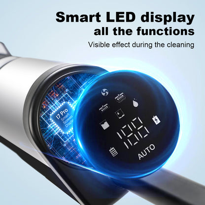 Liectroux i7 Pro Cordless Wet Dry Vacuum Cleaner, 14000Pa Suction, Self-Cleaning, Self-Drying, 600ml Clean Water Tank, 35 Mins Runtime, LED Display, Voice Control, Low Noise