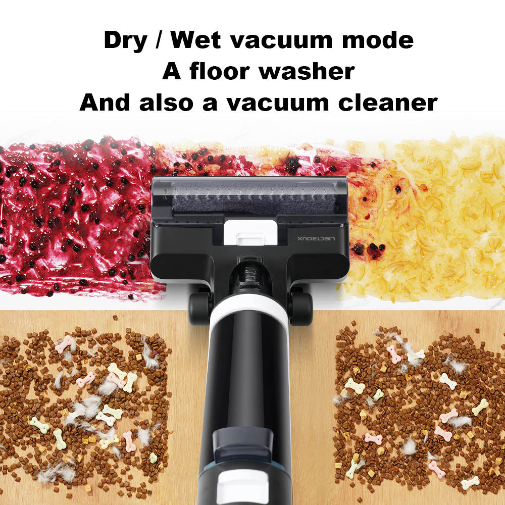 Liectroux i7 Pro Cordless Wet Dry Vacuum Cleaner, 14000Pa Suction, Self-Cleaning, Self-Drying, 600ml Clean Water Tank, 35 Mins Runtime, LED Display, Voice Control, Low Noise