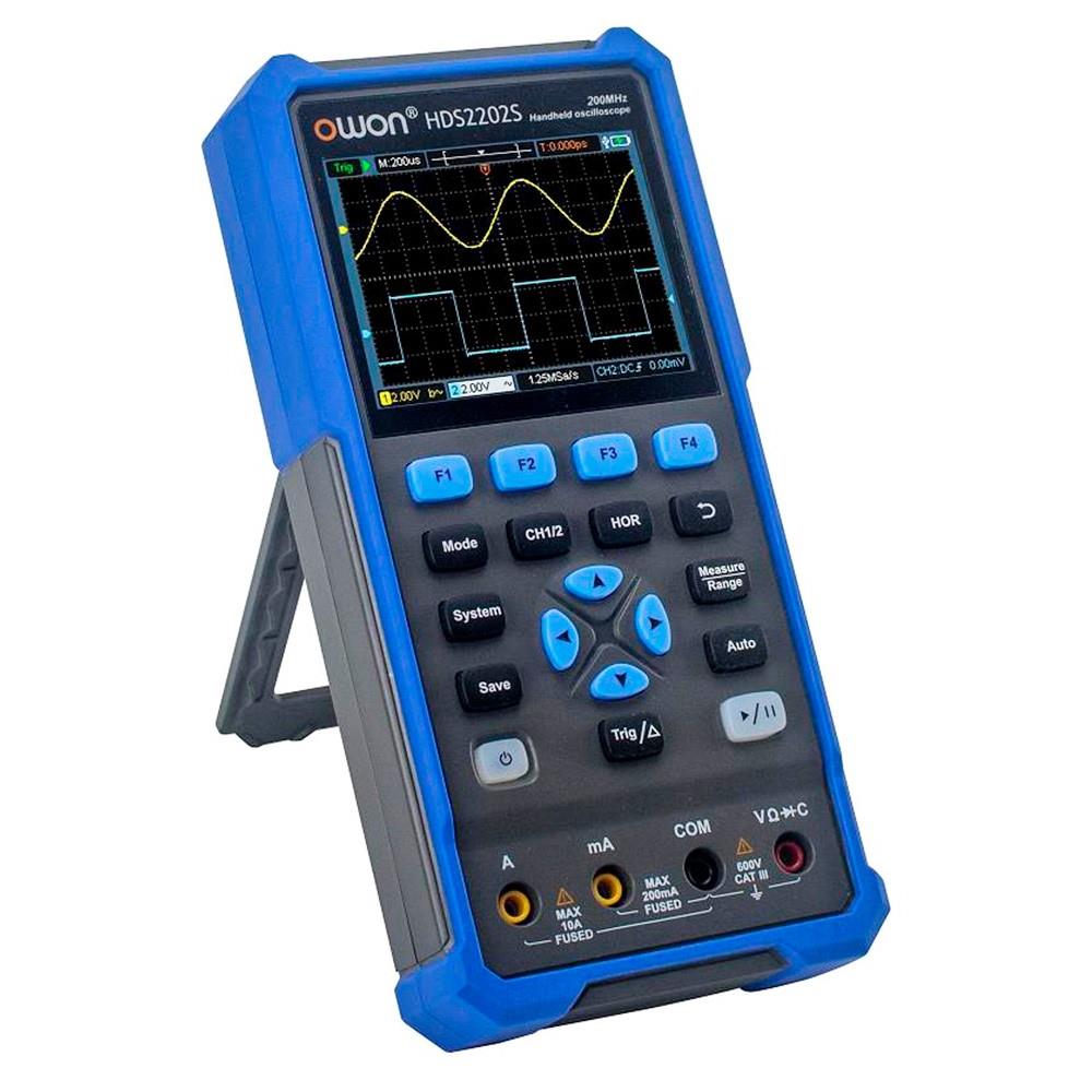 OWON HDS2202S 3 in 1 Digital Oscilloscope Multimeter Signal Generator, 200MHz Bandwidth, 1GSa/s Sampling Rate, 20000 Counts - AU Plug