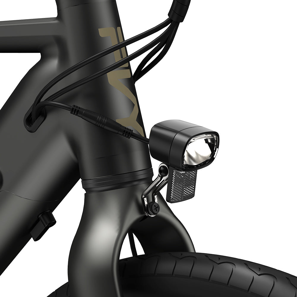 PVY P30 Electric Bike 27.5*2.1-inch Tire 500W Motor 50N.M Torque Sensor 36V 13.5Ah Battery 100km Max Range Hydraulic Disc Brake SHIMANO 9-speed Aluminum Alloy IP66 Waterproof - Grey