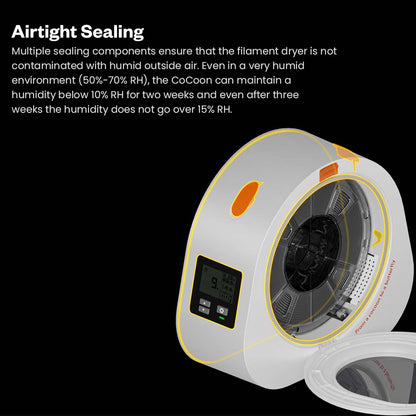 Phaetus aeBox CoCoon Filament Dryer Box, Real-Time Monitoring, 400g Desiccant Capacity, Fits Standard 1kg Spools (Φ204*70mm), Low Power Consumption