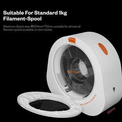 Phaetus aeBox CoCoon Filament Dryer Box, Real-Time Monitoring, 400g Desiccant Capacity, Fits Standard 1kg Spools (Φ204*70mm), Low Power Consumption