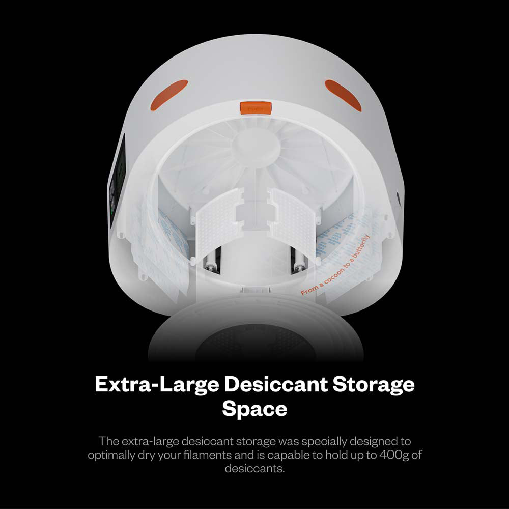 Phaetus aeBox CoCoon Filament Dryer Box, Real-Time Monitoring, 400g Desiccant Capacity, Fits Standard 1kg Spools (Φ204*70mm), Low Power Consumption