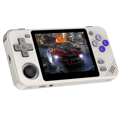 Powkiddy RGB10X Handheld Game Console, Open Source Linux, 3.5-inch 640*480 IPS Screen, 64GB TF Card, 64-bit 3D Simulators, 6 Hours Autonomy - Grey