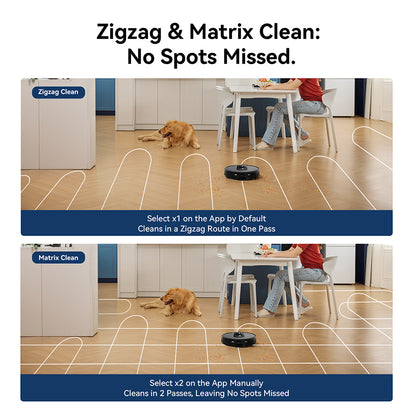 Proscenic Q8 Robot Vacuum and Mop Combo, 4200 Pa Suction, LiDAR Nav, 200min Runtime, Automatic Self-Charging, APP Control, 350ml Dustbin, 250ml Water Tank, for Indoor Floor, Pet Hair, Carpet